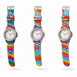 Set of 3 Geneva Women’s Fashion Watches Multicolor Needs Batteries